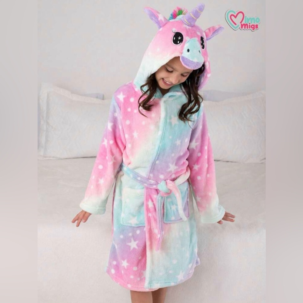 17” ptp Kids Unicorn Pajamas - Pink and Purple